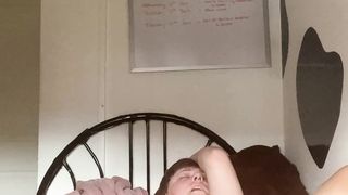 Trans stud Alexander pumps out and plays with his cooter