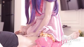 Oshi no ko, Adorable Cosplayer get Humped, Hoshino Ai Chinese anime porn anime crossdresser costume play kawaii two