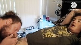 Simp socks on transgender queen manhood