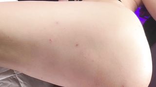 Trans nymph with hefty Hooters inhales her Faux-Cock before Shagging her Bootie with it