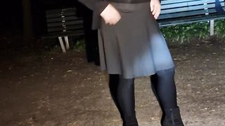Crossdresser mariska in the forest