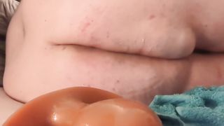 Thick Sissy catapulting her bootie with monstrous fuck stick