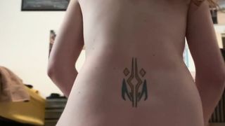 Tall Red-Haired Trans chick rails this Tentacle