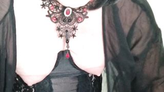 Trans cougar shoots a load