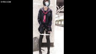 japanese tranny spunk in public 08