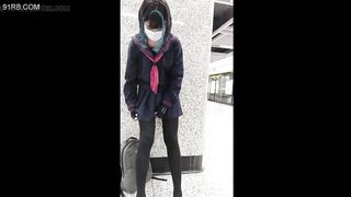 japanese tranny spunk in public 08