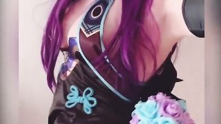 Shemale sola railing and pop-shot