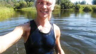 Torrid! I swim in the lake in a T-tee-shirt and cutoffs... Wetlook in clothes...