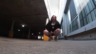 Mature Sissy Out and About in the Early Morning Sun for Joy