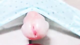 black stockings shoots a load!