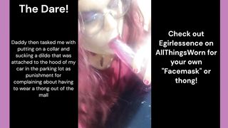 Trans Wears Panty as Facemask in Public Mall!