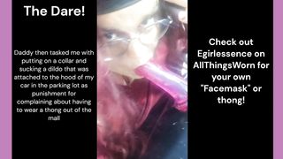 Trans Wears Panty as Facemask in Public Mall!