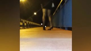 Crossdresser MagdaCD public walk compliation