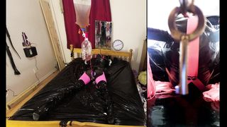 Sissy Maid COCK AND BALL TORTURE Self Restrain Bondage Torment