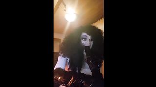 Black haired rosebutt pumping