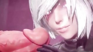 Futa Hermaphroditism YorHa Anal Invasion Gloryhole Group Sex Meaty Popshots THREE DIMENSIONAL anime porn