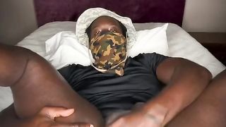 Enormous black Mandingo needed his Huge Black Trunk to Jism before work!