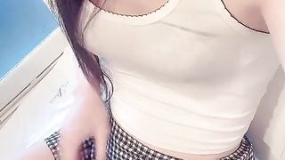 [Part.1] Asian Transgender onanism in the Motel Bedroom.