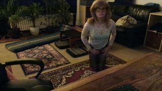 Sissy Michelle in Restrain Bondage and slapping herself