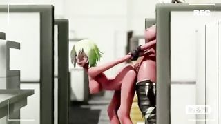 Futa Hermaphroditism Ass Fucking Gang-Fuck THREE DIMENSIONAL Anime Porn