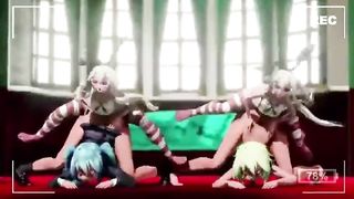 Futa Hermaphroditism Ass Fucking Gang-Fuck THREE DIMENSIONAL Anime Porn