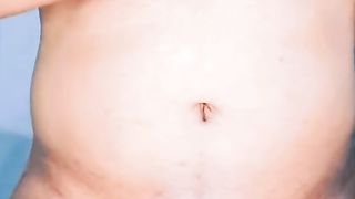 Crossdresser smack her little ball and micro man-meat while pound in arse