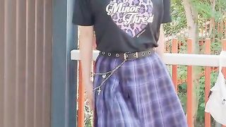 Crossdresser Downright Nude In The Public