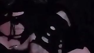 Enormous knob onanism with much milk