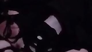 Enormous knob onanism with much milk