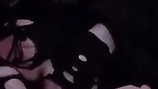 Enormous knob onanism with much milk