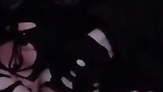 Enormous knob onanism with much milk