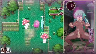 Mage Kanade's Hermaphroditism Basement Quest - Plumbing a meaty orbs mushroom chick