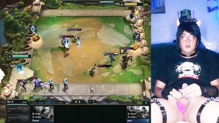 Femboy (neko) draining, LOL Gameplay TFT, En Directo - [CrossGameplay]