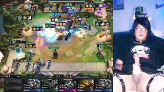 Femboy (neko) draining, LOL Gameplay TFT, En Directo - [CrossGameplay]