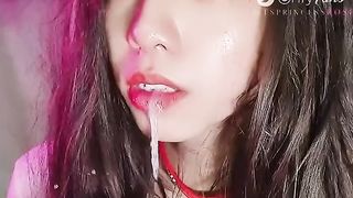 Chinese Sissy College Girl sub fellate in virginity