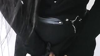 Your giant backside emo trans gf jacks her prick for you