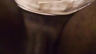 Transgender under mini-skirt dressing and noisy milking climax