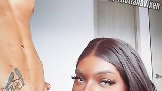 Ladyboy fellates Brazilian Thugs Multiracial Boner