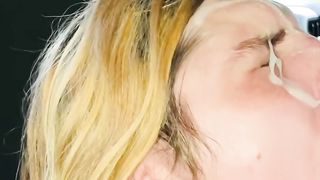 Steaming Ladyboy deep-throats, porks and get a facial cumshot from steamy hetero married boy