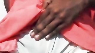 Peeing in my crimson frock and noisy wailing onanism