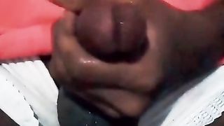 Peeing in my crimson frock and noisy wailing onanism