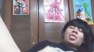 Having a fine time with my fake penis until jizz