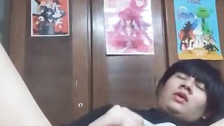 Having a fine time with my fake penis until jizz