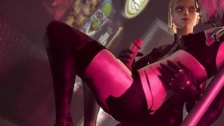 futa automata fuck-a-thon gang-bang they all fap looking at each other gang-fuck