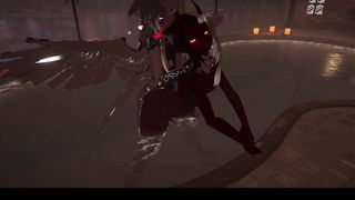 [VRChat] Taking Demon rear end fashion in the pool - Pool joy Part two