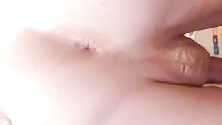 Femboy lady showcasing you her stiffy and buthole