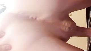 Femboy lady showcasing you her stiffy and buthole