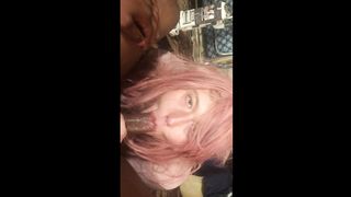 im a sissy and i love Throating some BIG BLACK COCK