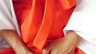 crossdressing as a shrine maiden onanism