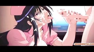 Dreier mit einem feuchten Dame